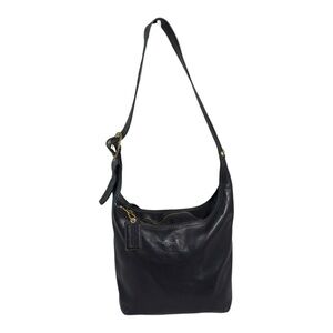 COACH Shoulder Bag 12406 Black Bleeker Hobo Crossbody Leather